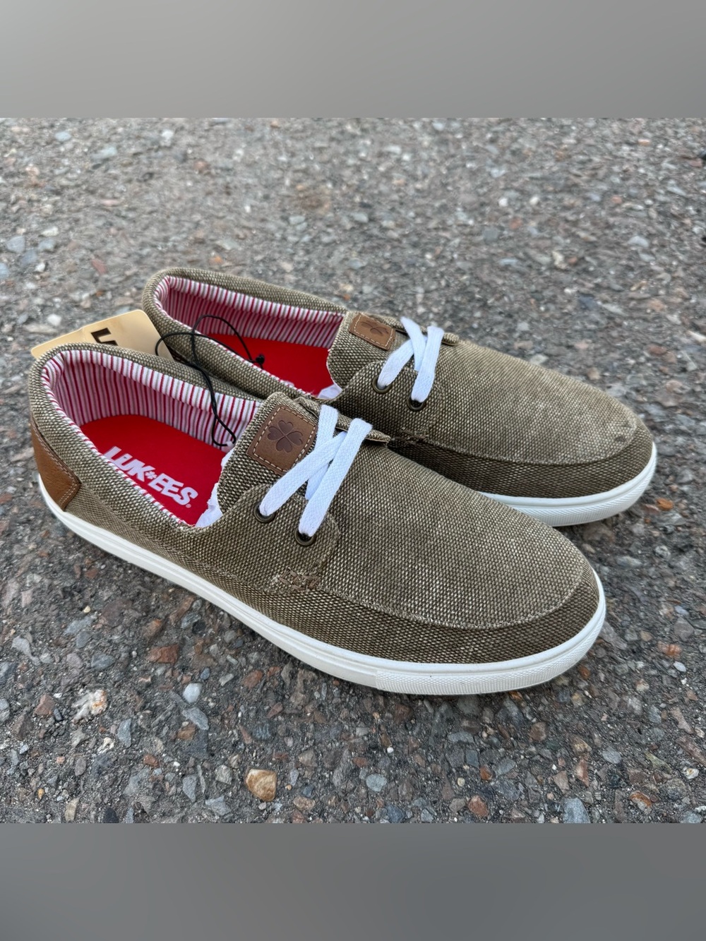 NEW LUKEES by MUK LUKS Cruise Voyage Slip On Sneaker Shoes Men’s 9.5 Brown NWT